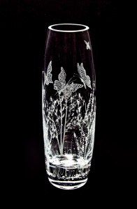 TallSlimButterflyVase